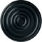 Ekena Millwork Carton Ceiling Medallion (For Canopies up to 3 3/4"), Hand-Painted Night Shade, 17 3/4"OD x 1 3/8"P CM18CANSF - alternate 1